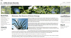 Desktop Screenshot of littlegreensecrets.com